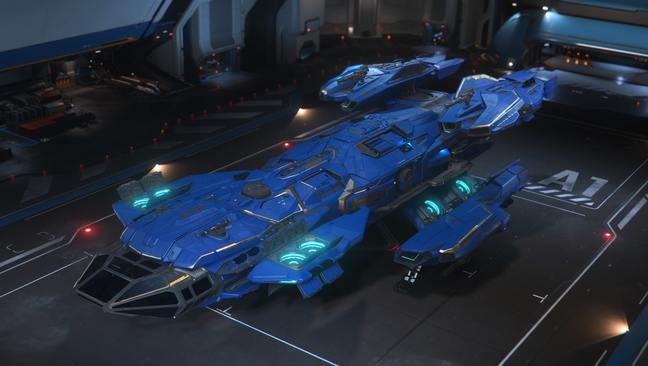 RSI Constellation Andromeda with Lifetime Insurance and Invictus Blue and Gold Paint